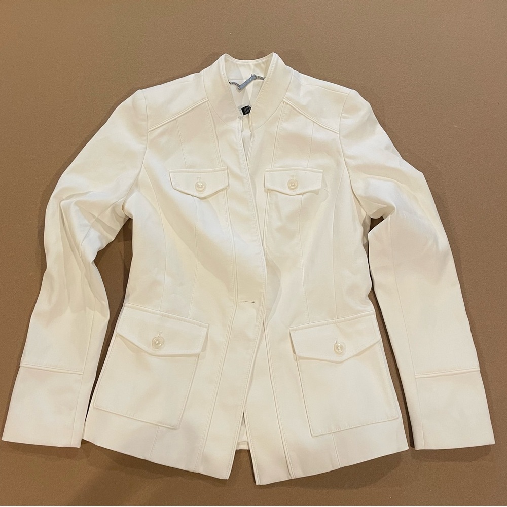 WHBM White Blazer Size 2